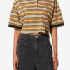 Isalyne Striped Cotton Piqué Polo Shirt