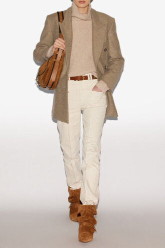 Isidora Flecked Wool Coat