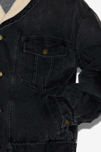 Jackson Denim and Faux Fur Jacket