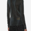 Jadia Lurex Stand-Up Collar Top