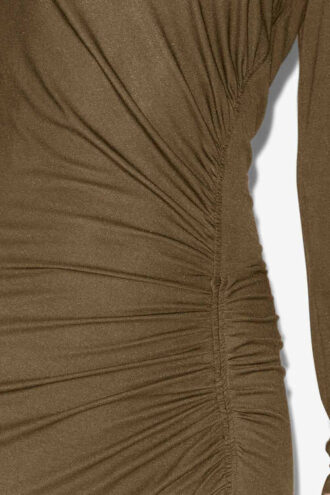 Jelina Long Draped Jersey Dress
