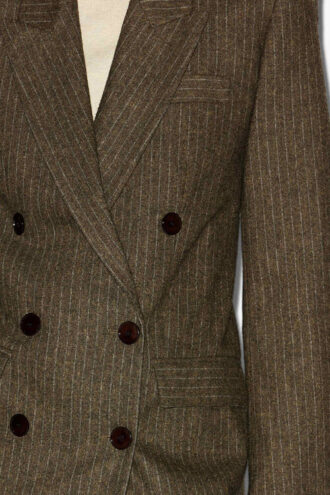 Jevima Striped Wool Suit Jacket