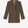 Jevima Striped Wool Suit Jacket