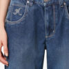 Jeyda Topstitched Denim Jeans