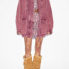 Joanna Workwear Style Jacket in Plain-Colored Denim