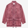 Joanna Workwear Style Jacket in Plain-Colored Denim