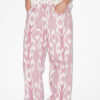Joanny Loose Fit Denim Ikat Print Jeans