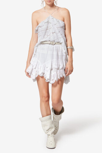 Jocadia Cotton and Floral Lace Shorts