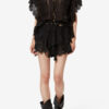 Jocadia Cotton and Floral Lace Shorts