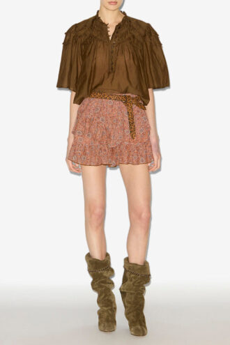 Jocadia Frilly Printed Cotton Shorts