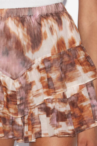 Jocadia Frilly Printed Cotton Voile Shorts
