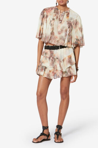 Jocadia Printed Organic Cotton Voile Shorts