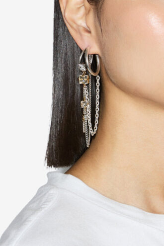 Jodie Double Hoop and Pendant Earring