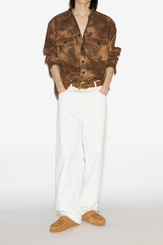 Kadrian Faux Leather Shirt