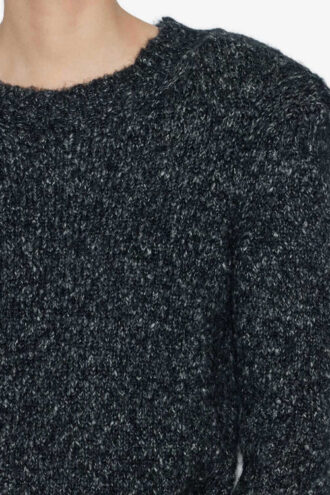 Kalo Sweater in Plain-Colored Fluffy Knit