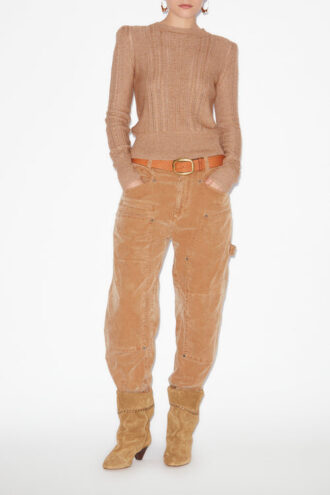 Kalyn Fitted Cotton and Wool Sweater