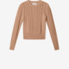 Kalyn Fitted Cotton and Wool Sweater