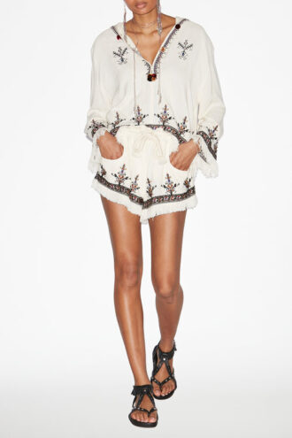 Kameya Embroidered Gauze Top