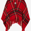 Kamilo Plaid Print Poncho