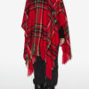 Kamilo Plaid Print Poncho