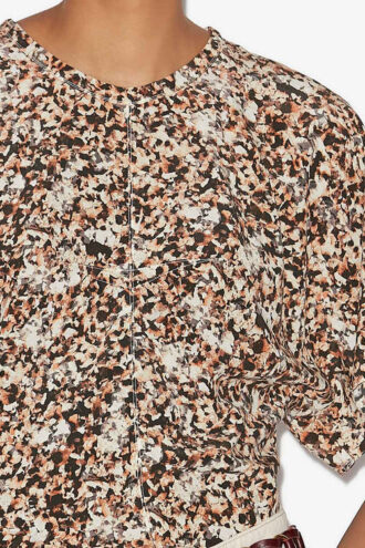 Karlita Printed Silk Top