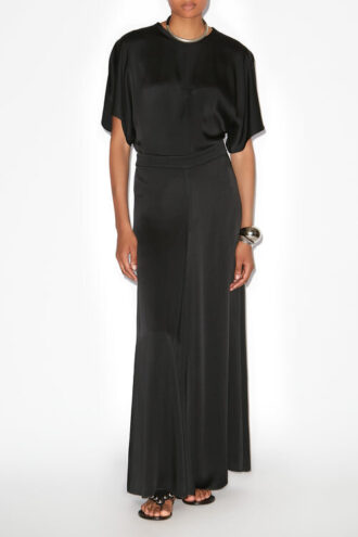 Kayana Long Satin Skirt