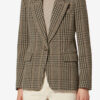 Kerstin Checkered Virgin Wool Suit Jacket