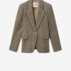 Kerstin Checkered Virgin Wool Suit Jacket