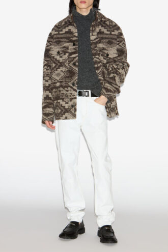 Kervon Patterned Wool Blend Jacket