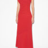 Kidena Long Dress with Short Sleeves