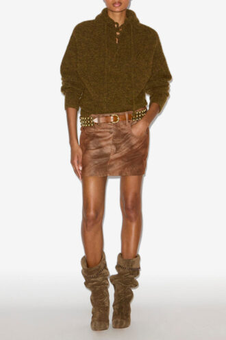Kimmy Mini Faux Leather Skirt