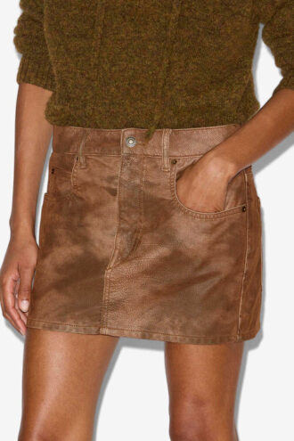 Kimmy Mini Faux Leather Skirt