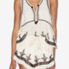 Kourtney Embroidered Gauze Top