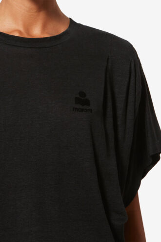 Kyanzae Linen T-Shirt with Logo