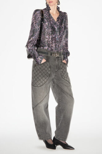 Lamia Printed Flowing Blouse