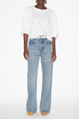 Laurea Short Plain-Colored Cotton T-Shirt