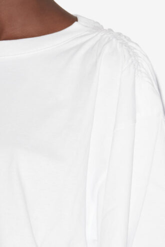 Laurea Short Plain-Colored Cotton T-Shirt
