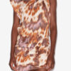 Leany Asymmetrical Jersey Watercolor Print T-Shirt Dress