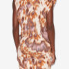 Leany Asymmetrical Jersey Watercolor Print T-Shirt Dress
