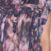 Leaza Printed Pleated Cotton Voile Top