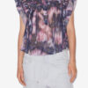 Leaza Printed Pleated Cotton Voile Top