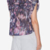 Leaza Printed Pleated Cotton Voile Top