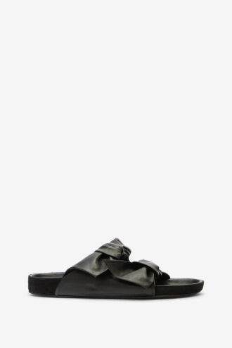 Lennyo Bow Leather Sandals