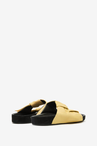 Lennyo Bow Leather Sandals