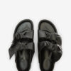 Lennyo Bow Leather Sandals