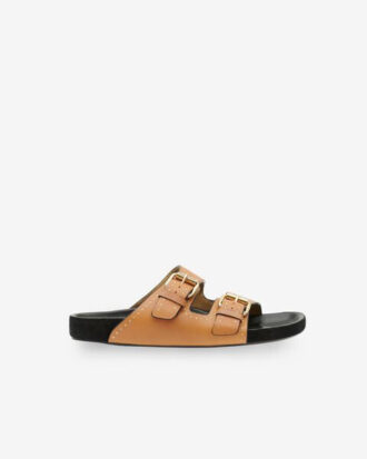 Lennyo Open-Toed Leather Sandals