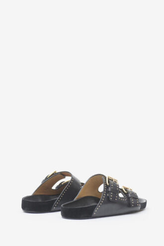 Lennyo Open-Toed Leather Sandals