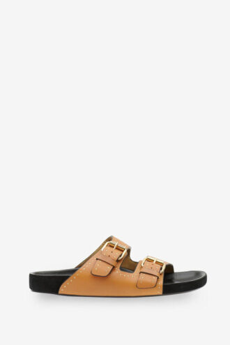 Lennyo Open-Toed Leather Sandals