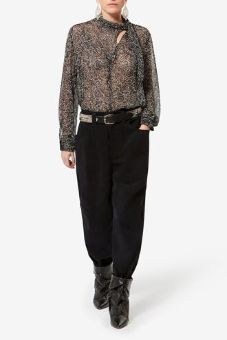 Leona Printed Muslin Blouse