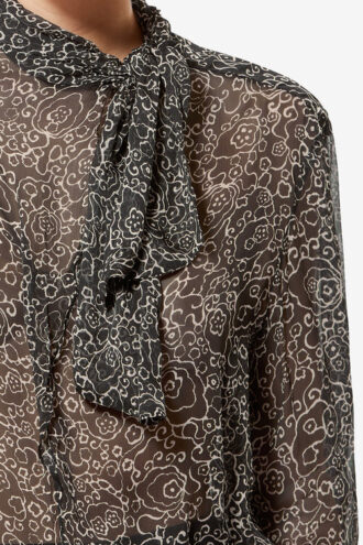 Leona Printed Muslin Blouse